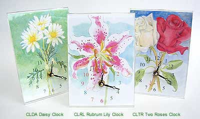 Daisy, Lily, Rose Clocks image