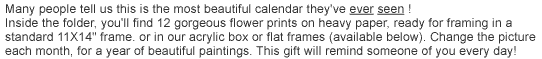 Bouquet Calendar Description