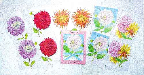 Dahlias II Cards image