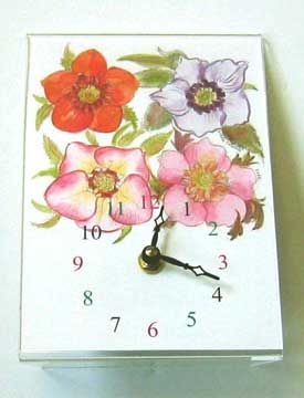 Hellebore Clock by Ling Chang