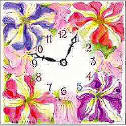 Petunia Clock image